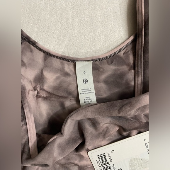 NWT Lululemon Align T-Shirt Diamond Dye Mink Berry Grey Size 6 - Picture 6 of 10